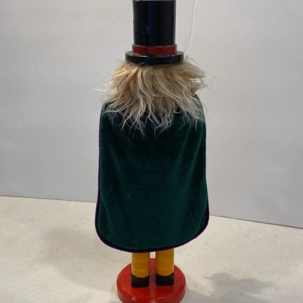 Very Rare Bombay Halloween Wooden Pumpkin 🎃 Nutcracker 15” Tall 5” Wide
